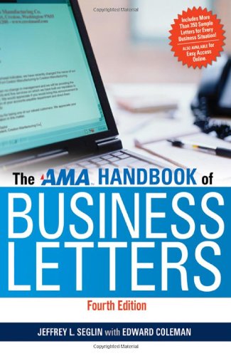 AMA Handbook of Business Letters