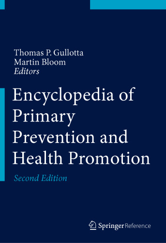 Encyclopedia of Primary Prevention and Health Promotion