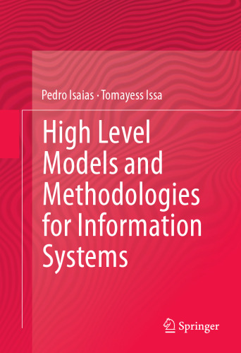 High Level Models and Methodologies for Information Systems