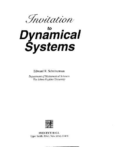 Invitation to Dynamical Systems