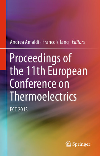 Proceedings of the 11th European Conference on Thermoelectrics: ECT 2013