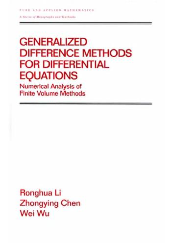 Generalized Difference Methods for Differential Equations