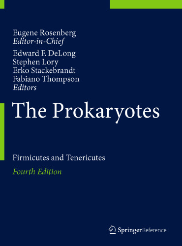 The Prokaryotes: Firmicutes and Tenericutes