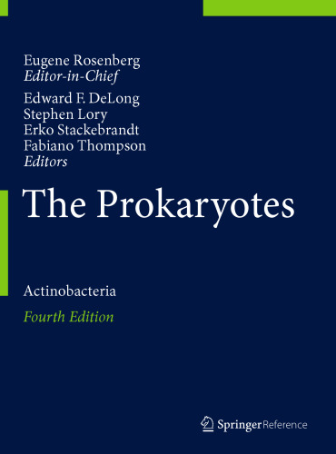 The Prokaryotes: Actinobacteria