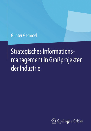 Strategisches Informationsmanagement in Großprojekten der Industrie