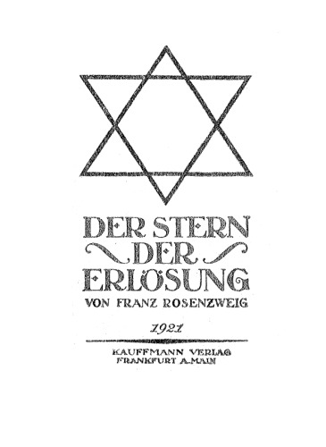 Der Stern der Erlösung