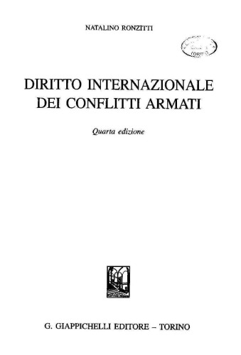 Diritto internazionale dei conflitti armati