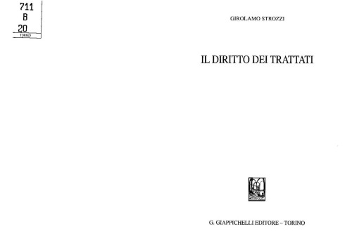 Il diritto dei trattati