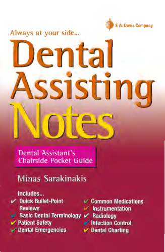 Dental Assisting Notes: Dental Assistant's Chairside Pocket Guide