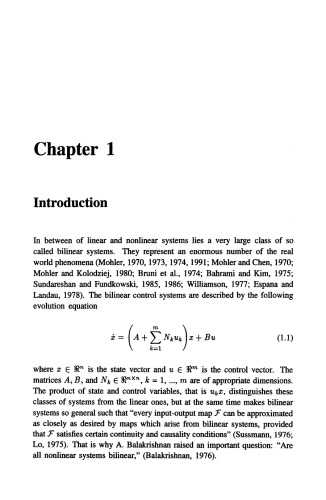 Linear Optimal Control of Bilinear Systems with Applications to Singular Perturbations and Weak Coupling