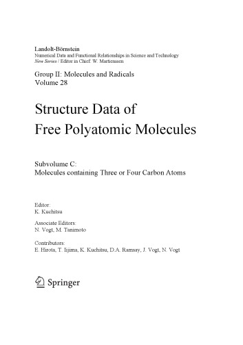 Molecules containing Three or Four Carbon Atoms