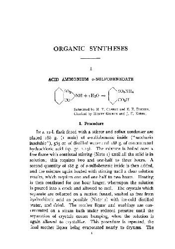 Organic Synthesis