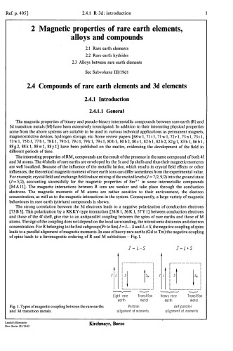 Compounds Between Rare Earth Elements and 3d, 4d or 5d Elements