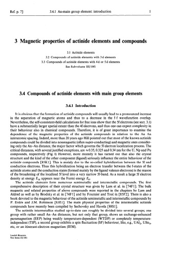 Actinide Elements and their Compounds with other Elements. Part 2