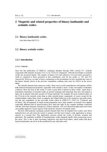 Binary Actinide Oxides