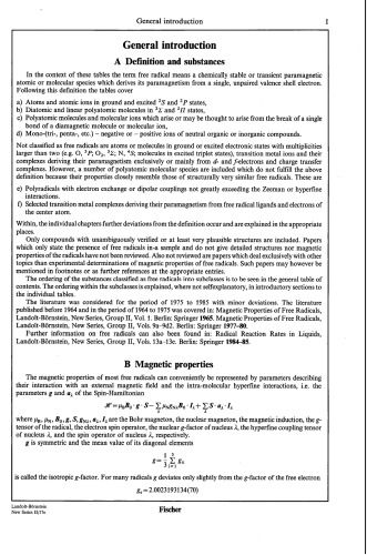 Radicals Centered on Heteroatoms with Z > 7 and Selected Anion Radicals I