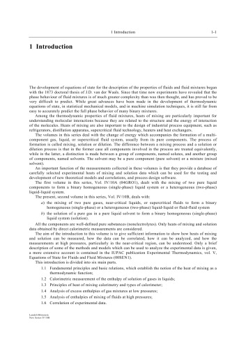 Binary Gaseous, Liquid, Near-Critical, and Supercritical Fluid Systems of Nonelectrolytes