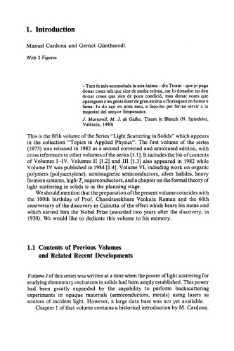 Light Scattering in Solids V: Superlattices and Other Microstructures