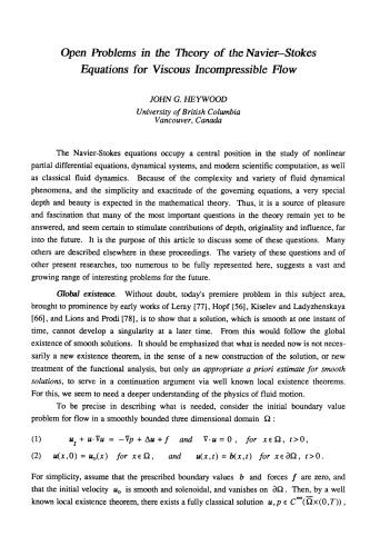 The Navier-Stokes Equations Theory and Numerical Methods: Proceedings of a Conference held at Oberwolfach, FRG, Sept. 18–24, 1988