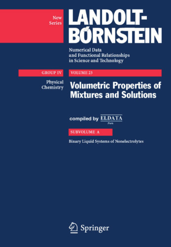 Binary Liquid Systems of Nonelectrolytes