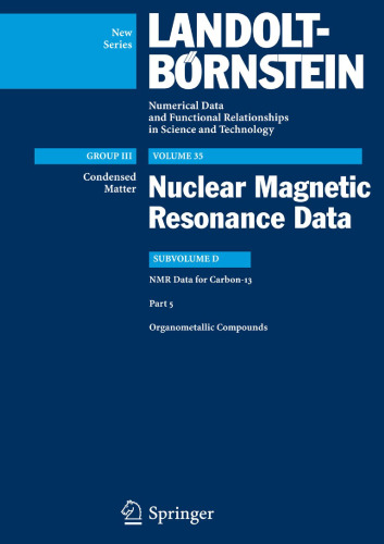 NMR Data for Carbon-13: Organometallic Compounds