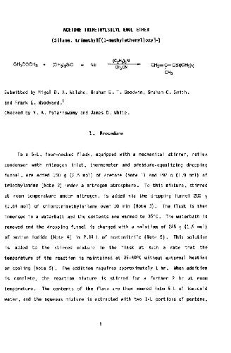 Volume 65, Organic Syntheses