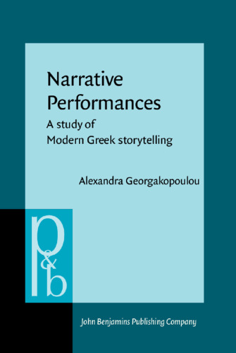 Narrative Performances: A Study of Modern Greek Storytelling