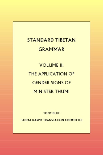 Standard Tibetan Grammar