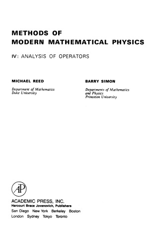 Analysis of Operators