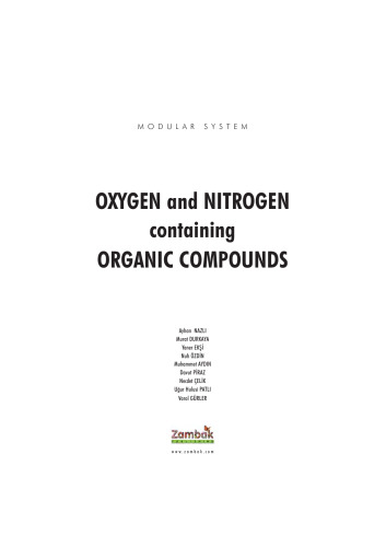 Chemistry Oxygen and Nitrogen containing Organic Compounds (Zambak)