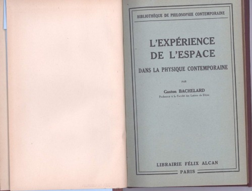 L’expérience de l’espace dans la physique contemporaine