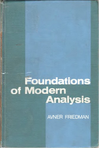 Foundations of Modern Analysis