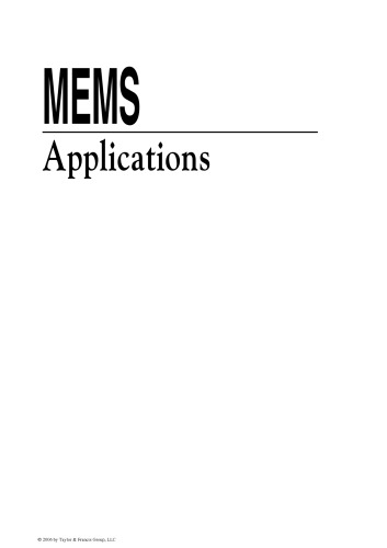 The MEMS Handbook MEMS Applications