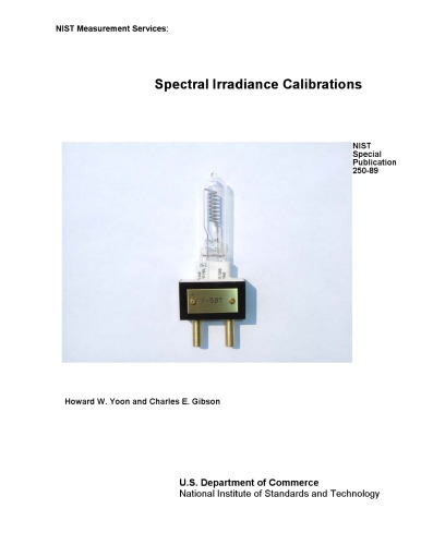 NIST Measurement Services: Spectral Irradiance Calibrations