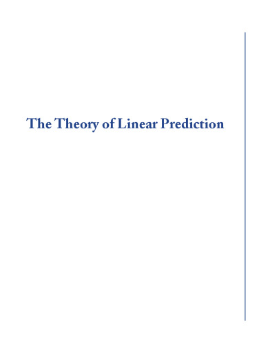 The Theory of Linear Prediction 