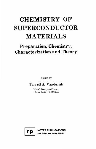 Chemistry of Superconductor Materials