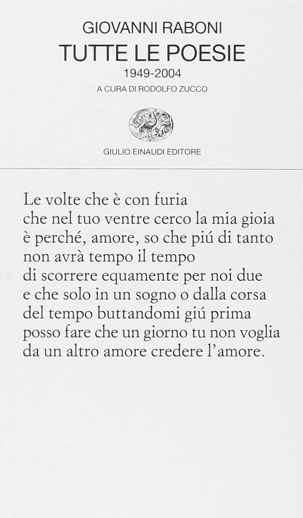 Tutte le poesie (1949-2004)