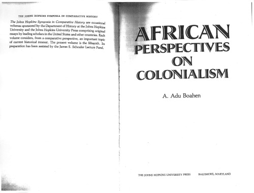 African Perspectives on Colonialism