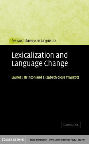 Lexicalization and language change