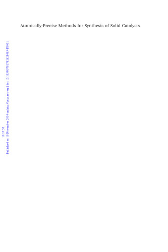 Atomically-precise Methods for Synthesis of Solid Catalysts