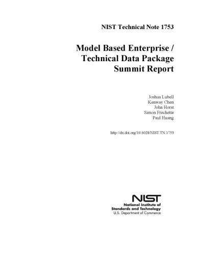 Model Based Enterprise / Technical Data Package Summit Report