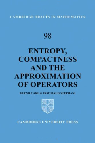 Entropy, Compactness and the Approximation of Operators