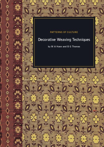 Patterns of Culture – Decorative Weaving Techniques