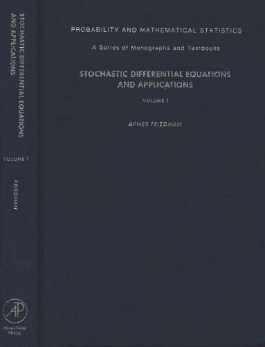 Stochastic Differential Equations and Applications