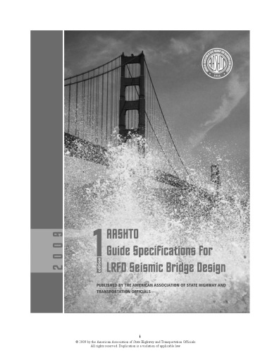 AASHTO guide specifications for LRFD seismic bridge design.