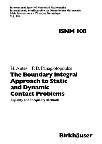 The boundary integral approach to contact problems