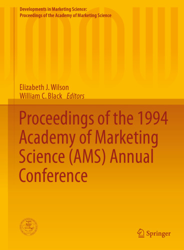 Proceedings of the 1994 Academy of Marketing Science (AMS) Annual Conference