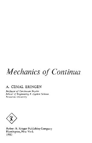 Mechanics of continua