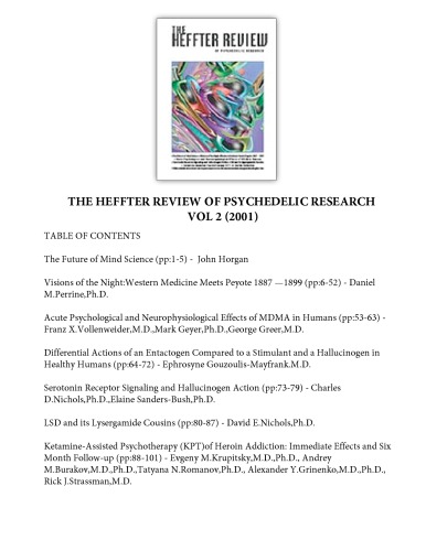 The Heffter Review of Psychedelic Research