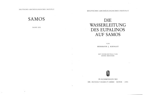 Die Wasserleitung des Eupalinos auf Samos